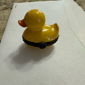 Yellow Rubber Duck with Black Accents